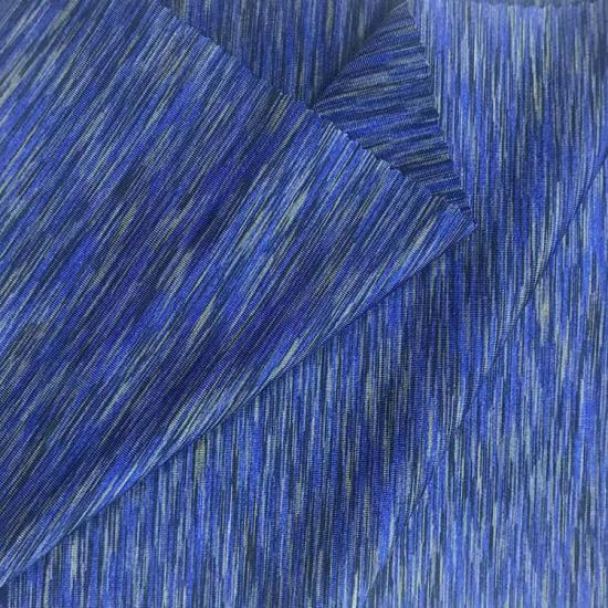 Yarn Mélange Section Dyed Polyester Spandex Fabric